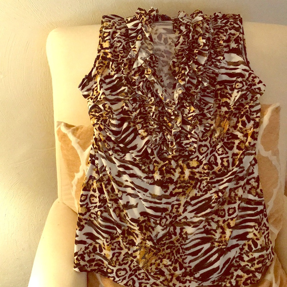 Animal print blouse